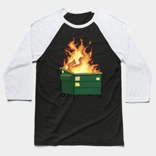 Dumpster Fire Baseball T-Shirt